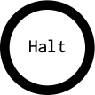 Halt's outgoing diagramm